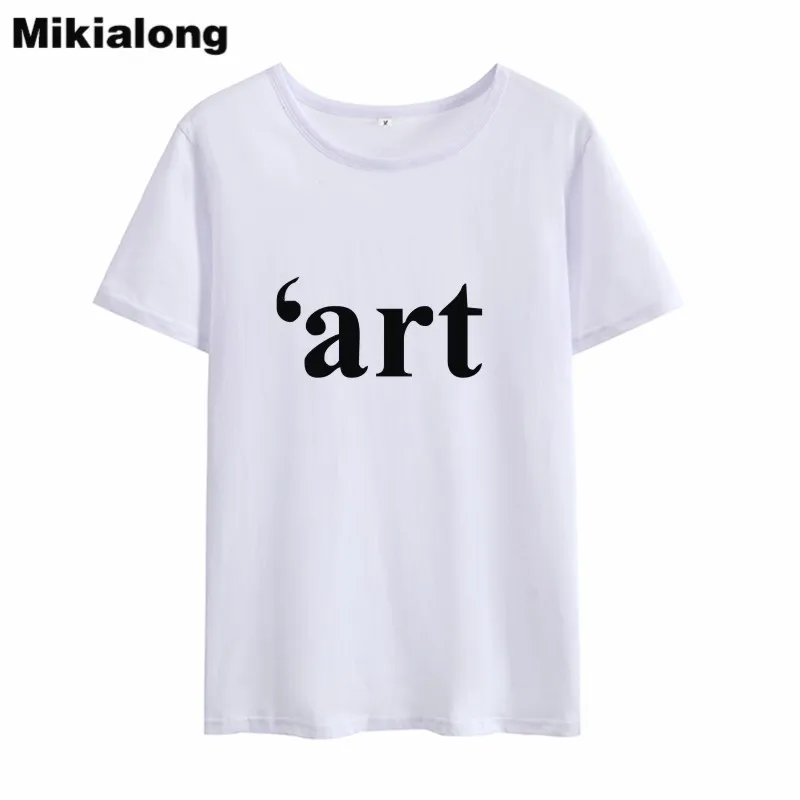 Mikialong Art Printed Tshirt Cotton Women 2018 Summer Top Black White Loose T Shirt Femme Basic O-neck Tee Shirt Femme
Mikialong Art Printed Tshirt Cotton Women 2018 Summer Top Black White Loose T Shirt Femme Basic O-neck Tee Shirt Femme