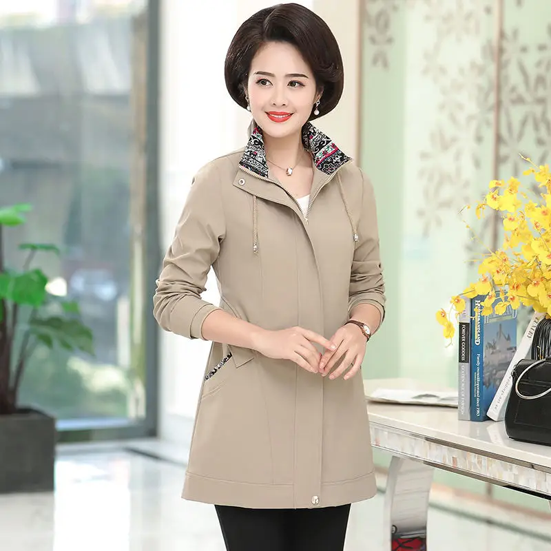 2022 New Casual Women's Clothing Middle-aged Spring Autumn Trench Coats Woman Long Sleeve Overcoats v531
2022 New Casual Women's Clothing Middle-aged Spring Autumn Trench Coats Woman Long Sleeve Overcoats v531