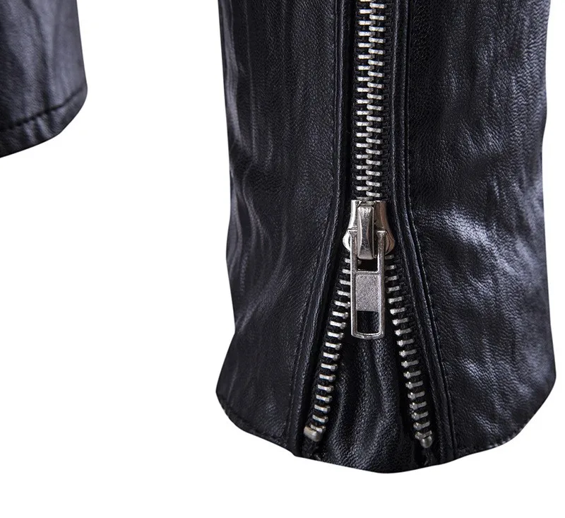 Top Quality Men Faux Leather Jacket Stand Collar Slim Fit Male Outerwear Motorcycle Zipper Coat Big Size 7XL Cool Black Y1887
Top Quality Men Faux Leather Jacket Stand Collar Slim Fit Male Outerwear Motorcycle Zipper Coat Big Size 7XL Cool Black Y1887