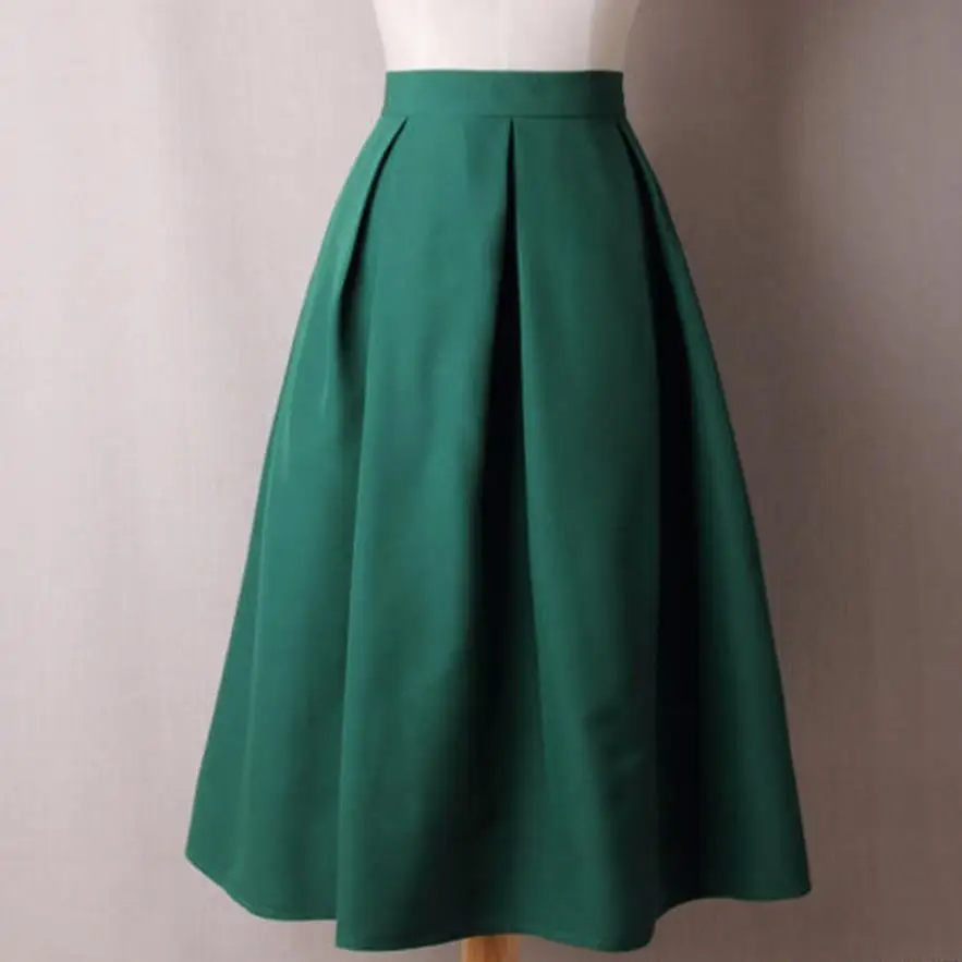 Women Pleated Skirts 2022 Summer Skirt Vintage High Waist knee-length Office ball gown skirt
Women Pleated Skirts 2022 Summer Skirt Vintage High Waist knee-length Office ball gown skirt