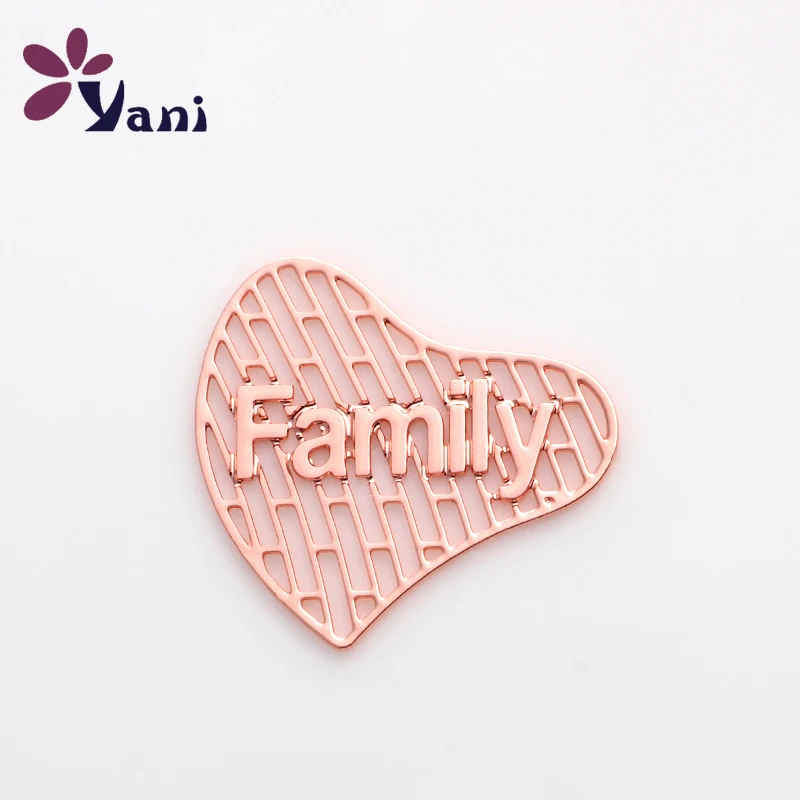 New Arrives 20pcs/lot Alloy Rose Gold Family Heart Plates Charm For Floating Magnetic Photo Locket Pendants CHM#317
New Arrives 20pcs/lot Alloy Rose Gold Family Heart Plates Charm For Floating Magnetic Photo Locket Pendants CHM#317