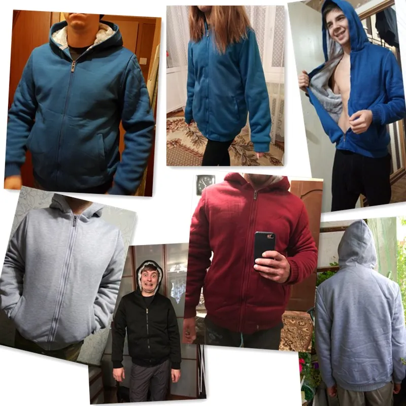 Mens Males Fashion Thicken Warm Fur Hooded Hoodies Sweatshirts Casual Zipper Jackets Coats Outerwear Plus Big Size XXXL Y2117
Mens Males Fashion Thicken Warm Fur Hooded Hoodies Sweatshirts Casual Zipper Jackets Coats Outerwear Plus Big Size XXXL Y2117