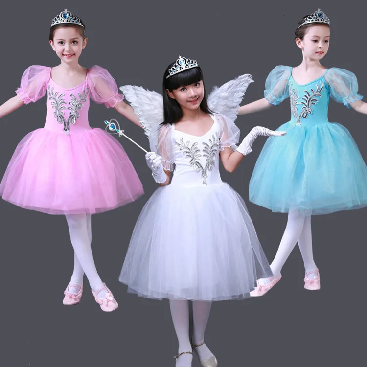 New Kids Swan Lake Ballet Costumes Ballet Tutu Dress Puff Sleeves Pink Blue White Girl Ballet Dress For Children
New Kids Swan Lake Ballet Costumes Ballet Tutu Dress Puff Sleeves Pink Blue White Girl Ballet Dress For Children
