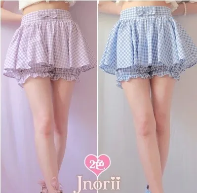 Princess sweet lolita shorts BOBON21 original design cool thin Cotton plaid cotton shorts skirtshorts B1014 bubbles blue purple
Princess sweet lolita shorts BOBON21 original design cool thin Cotton plaid cotton shorts skirtshorts B1014 bubbles blue purple