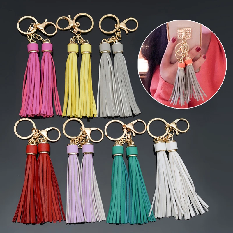 PU Leather Tassel Key Chain Ladies Fringe Handbag Car Keyring Tassel Pendant Phone Chain Fashion Bag Accessoris Chic Gift
PU Leather Tassel Key Chain Ladies Fringe Handbag Car Keyring Tassel Pendant Phone Chain Fashion Bag Accessoris Chic Gift