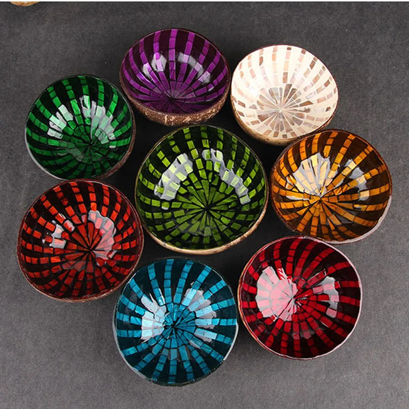 5Pcs / Lot Natural Coconut Shell Key Candy Bowls Table melon seeds Storage Bowl Ornament Creative Handmade Tableware Family Bowl
5Pcs / Lot Natural Coconut Shell Key Candy Bowls Table melon seeds Storage Bowl Ornament Creative Handmade Tableware Family Bowl