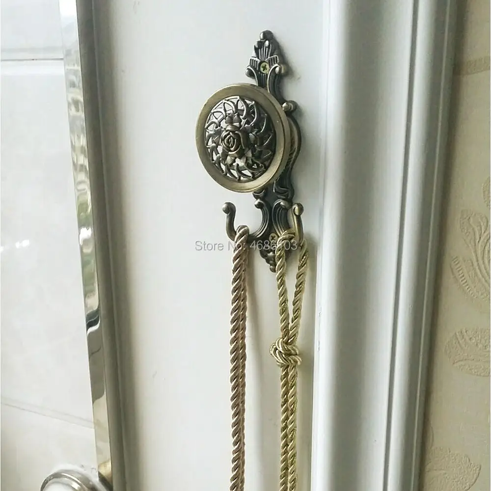Classical Peony Flowers Design curtain hooks High-grade curtain tieback hook holders for curtains decorative hook
Classical Peony Flowers Design curtain hooks High-grade curtain tieback hook holders for curtains decorative hook