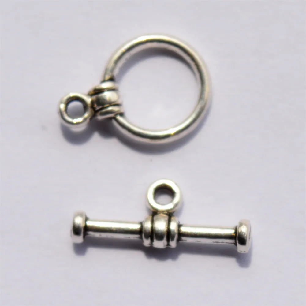 Zinc metal alloy Toggle Clasps Round Antique Silve For DIY Bracelet Necklace jewelry Making
Zinc metal alloy Toggle Clasps Round Antique Silve For DIY Bracelet Necklace jewelry Making
