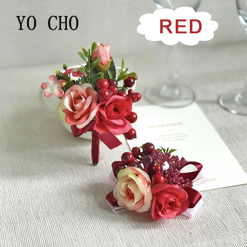 YO CHO Rose Flower Boutonniere Wedding Grooms Buttonhole Lapel Pin Bracelet Prom Accessories Party Wrist Corsage Exquisite Prom
YO CHO Rose Flower Boutonniere Wedding Grooms Buttonhole Lapel Pin Bracelet Prom Accessories Party Wrist Corsage Exquisite Prom
