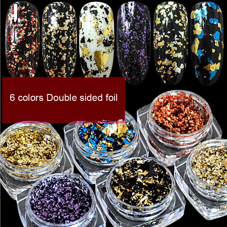 6 piece Multicolor Glitter Flakes Set/ Nail Art / Glitter Flakes Nail Flakes 6 colors Double-S Irregular Sequins Chrome Pigment
6 piece Multicolor Glitter Flakes Set/ Nail Art / Glitter Flakes Nail Flakes 6 colors Double-S Irregular Sequins Chrome Pigment