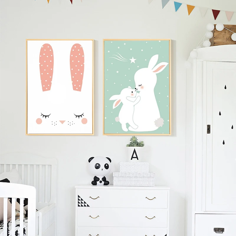 Nordic Cute Baby Rabbit Canvas Painting Posters and Prints Nursery Decoration Pictures for Kids Room Wall Art Decor
Nordic Cute Baby Rabbit Canvas Painting Posters and Prints Nursery Decoration Pictures for Kids Room Wall Art Decor