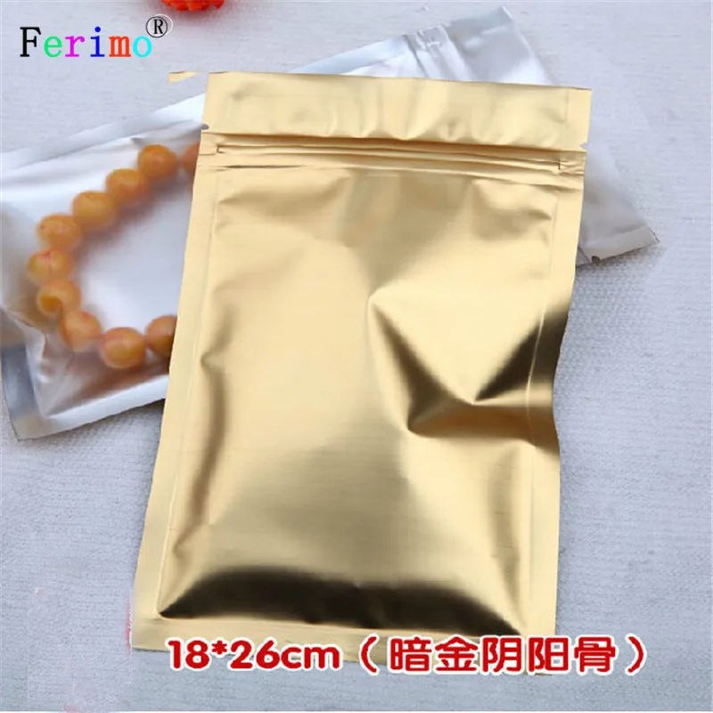 100pcs Opening 18x 26cm dark gold mute aluminum yin-yang self-sealing bag semitransparent pull-bone bag sealing bag
100pcs Opening 18x 26cm dark gold mute aluminum yin-yang self-sealing bag semitransparent pull-bone bag sealing bag