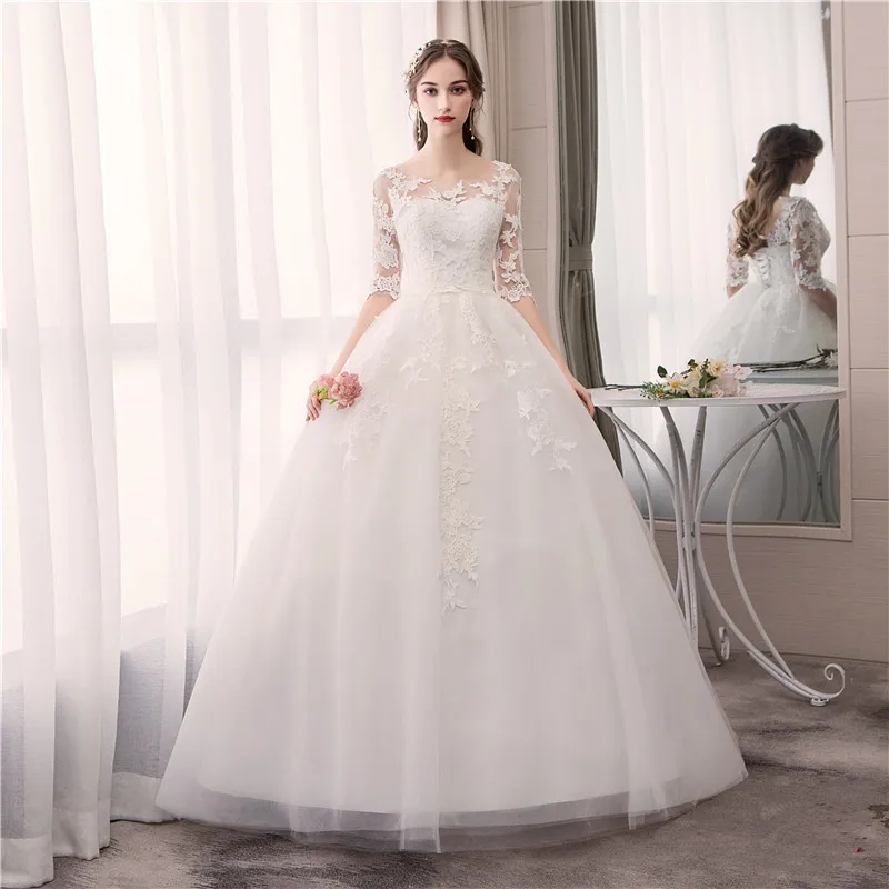 Фото EZKUNTZA кружевное свадебное платье длиной до пола с коротким - купить