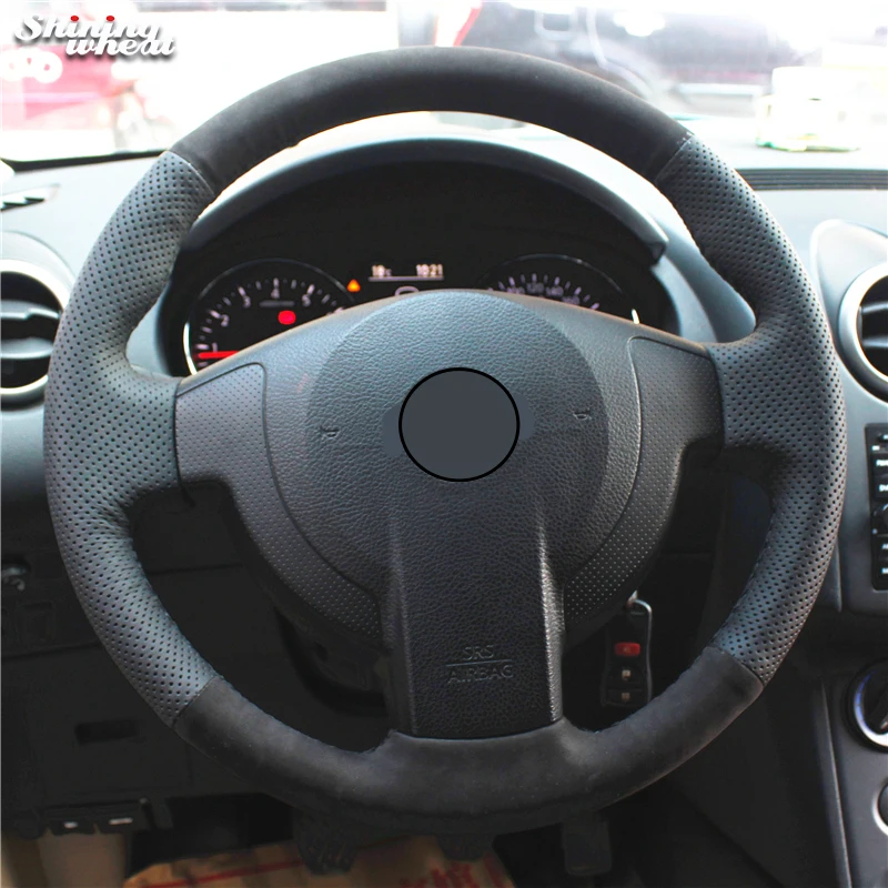 BANNIS Black Leather Black Suede Car Steering Wheel Cover for Nissan QASHQAI X-Trail NV200 Rogue
BANNIS Black Leather Black Suede Car Steering Wheel Cover for Nissan QASHQAI X-Trail NV200 Rogue