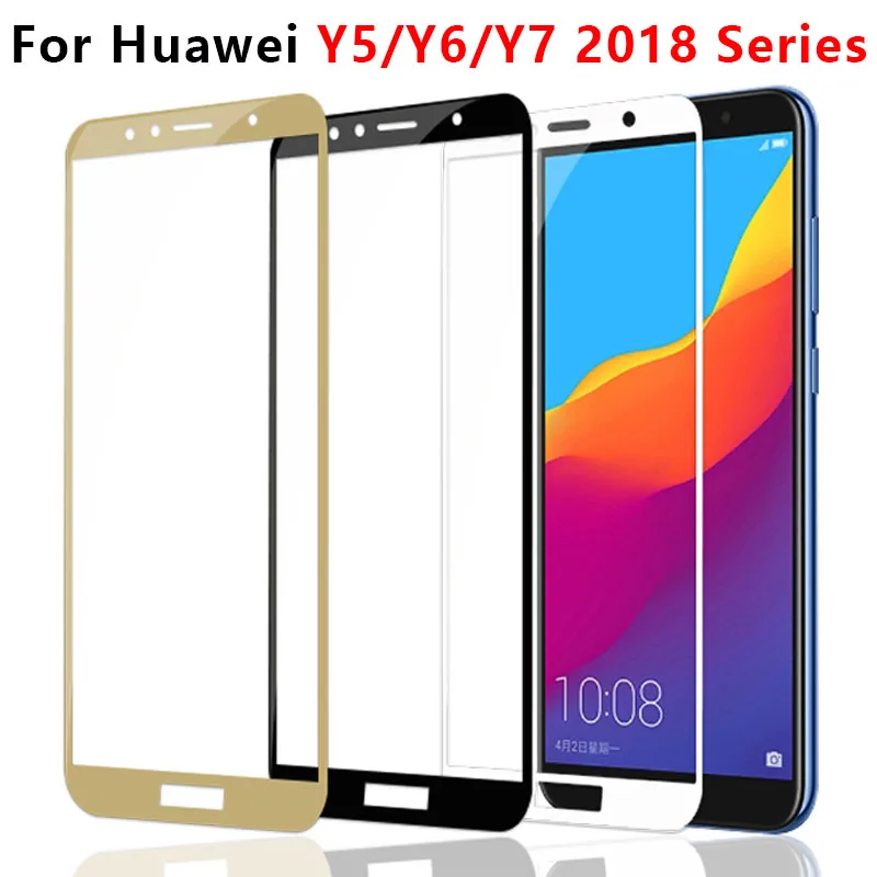 Закаленное стекло для Huawei Y5 Y6 Y7 Prime 2018 Защитное Y 5 6 7 5y 6y 7y Y52018 Y62018 Y72018 защита