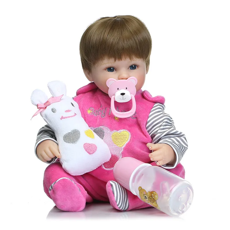 40cm Reborn Baby Dolls Vinyl Silicone Lifelike Alive Soft Babies Toddler Newborn Toy Kids Boys Girls Birthday Chirstmas Gift
40cm Reborn Baby Dolls Vinyl Silicone Lifelike Alive Soft Babies Toddler Newborn Toy Kids Boys Girls Birthday Chirstmas Gift