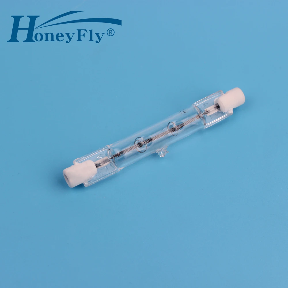 HoneyFly 5 шт. 78 мм линейная галогенная лампа J78 220 В/110 в 100 Вт 150 200 250 R7S двухсторонняя