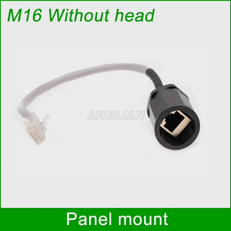 M16 RJ45 Network connector with 25cm cable Panel mount IP67 Protection waterproof Outdoor AP box interface shield 1 unit
M16 RJ45 Network connector with 25cm cable Panel mount IP67 Protection waterproof Outdoor AP box interface shield 1 unit