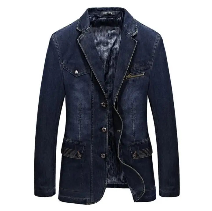 L--3XL Bigger Size Denim Blazer Men Casual Suit Jacket High Quality Spring Autumn Men's Top Clothing blazer hombre
L--3XL Bigger Size Denim Blazer Men Casual Suit Jacket High Quality Spring Autumn Men's Top Clothing blazer hombre