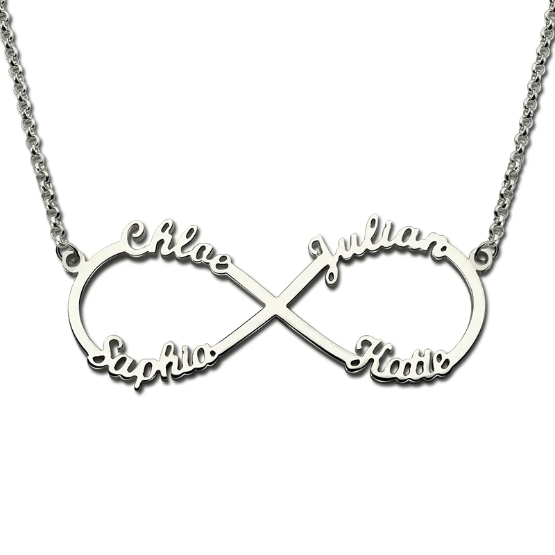 AILIN 4 Name Necklace Personalized Infinity Necklace Gold Color Infinity Name Necklace Love Has No End Love Jewelry
AILIN 4 Name Necklace Personalized Infinity Necklace Gold Color Infinity Name Necklace Love Has No End Love Jewelry