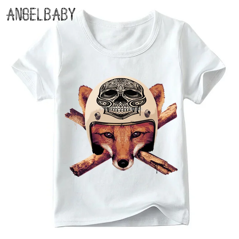 Children Fox Biker Print Funny T-shirt Boys and Girls Summer Retro Skull Head Design Tops Kid Soft White T-shirt,ooo2065
Children Fox Biker Print Funny T-shirt Boys and Girls Summer Retro Skull Head Design Tops Kid Soft White T-shirt,ooo2065