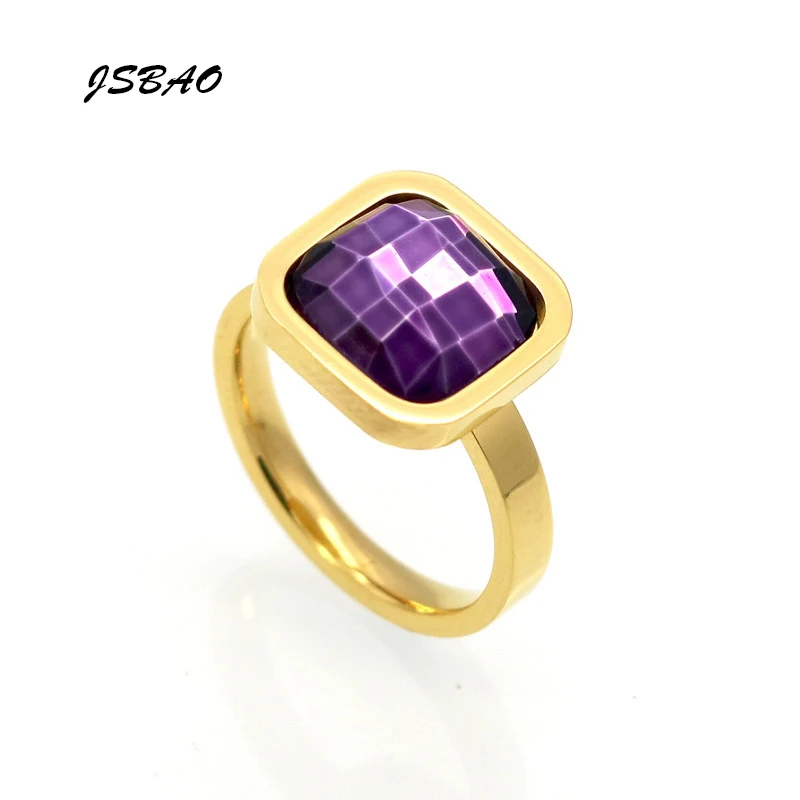 JSBAO Top Quality Size 6-9 Luxury Square Finger Ring Fine Jewelry Stainless Steel Ring Colorful Ring For Woman Party Jewelry
JSBAO Top Quality Size 6-9 Luxury Square Finger Ring Fine Jewelry Stainless Steel Ring Colorful Ring For Woman Party Jewelry