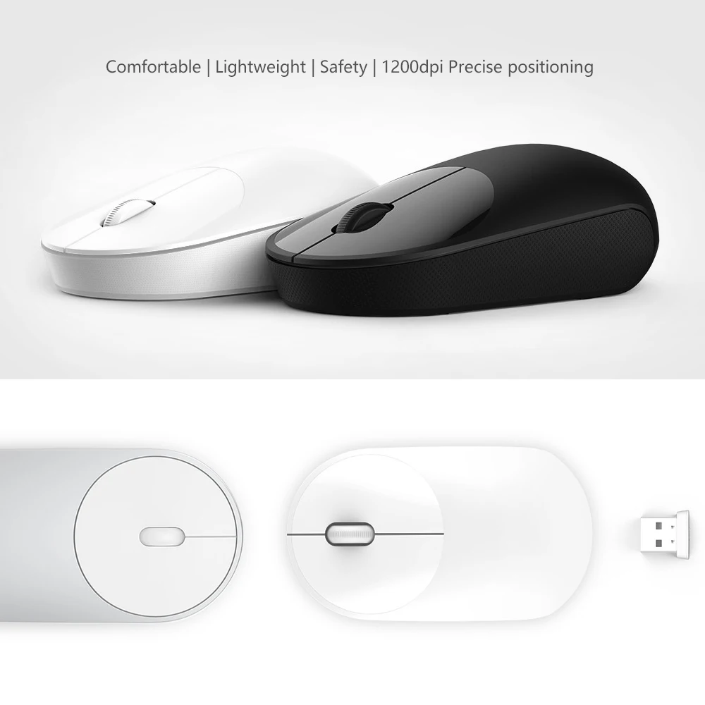 

Original Xiaomi Wireless Mouse Youth Edition 1200dpi 2.4GHz Optical Mouse Mini Portable Office Gaming Newest Xiaom Mi Mouse