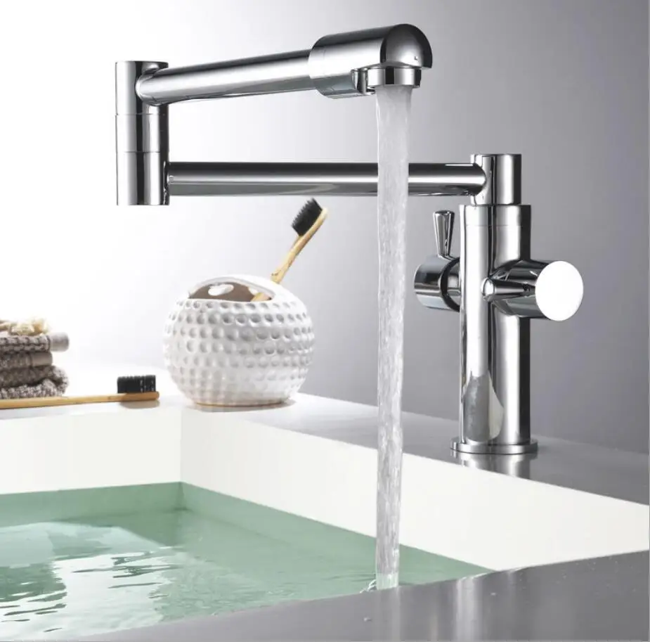 Hot & cold single lever hot and cold foldable kitchen faucet Swivel Black Oil Brushed/chrome Kitchen mixer Water tap sink faucet
Hot & cold single lever hot and cold foldable kitchen faucet Swivel Black Oil Brushed/chrome Kitchen mixer Water tap sink faucet
