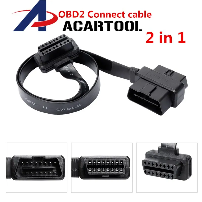 2019 Newest Product OBD2 Splitter 2 in 1 Extension Cable Ultra-thin Elbow Noodles Cable Diagnostic Connector Cable Car
2019 Newest Product OBD2 Splitter 2 in 1 Extension Cable Ultra-thin Elbow Noodles Cable Diagnostic Connector Cable Car