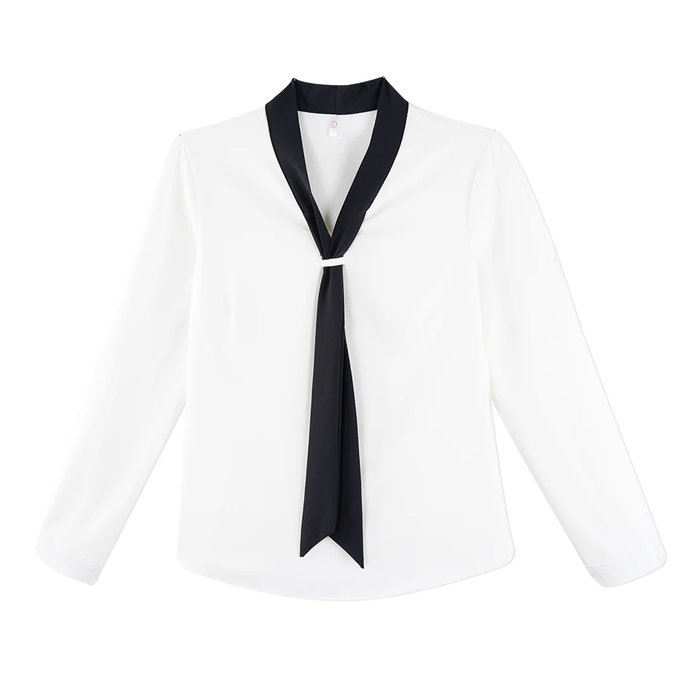 Neatie kiddie Korean Style Bow Tie Collar Female Chiffon White Blouse Woman Shirt Tops Long Sleeve Office Lady Blusas
Neatie kiddie Korean Style Bow Tie Collar Female Chiffon White Blouse Woman Shirt Tops Long Sleeve Office Lady Blusas