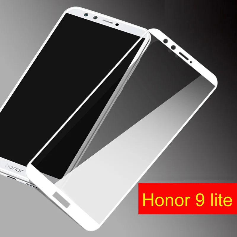 2PCS Full Cover Tempered Glass For Huawei Honor 9 Lite Screen Protector protective film glass | Мобильные телефоны и