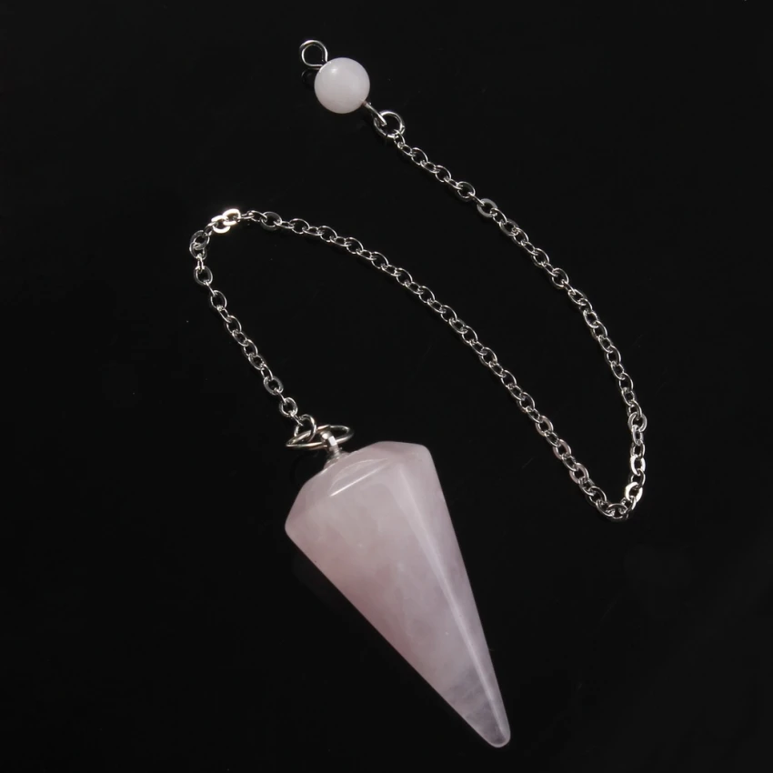 100-Unique Silver Plated Natural Rose Pink Quartz Hexagon Pyramid Reiki Pendulum Pendant Chakra Amulet Jewelry
100-Unique Silver Plated Natural Rose Pink Quartz Hexagon Pyramid Reiki Pendulum Pendant Chakra Amulet Jewelry