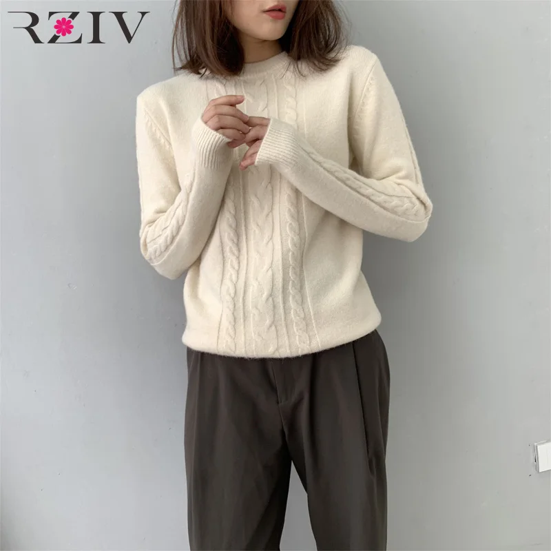 RZIV Autumn and winter female solid color stand-up collar long-sleeved sweater casual sweater
RZIV Autumn and winter female solid color stand-up collar long-sleeved sweater casual sweater