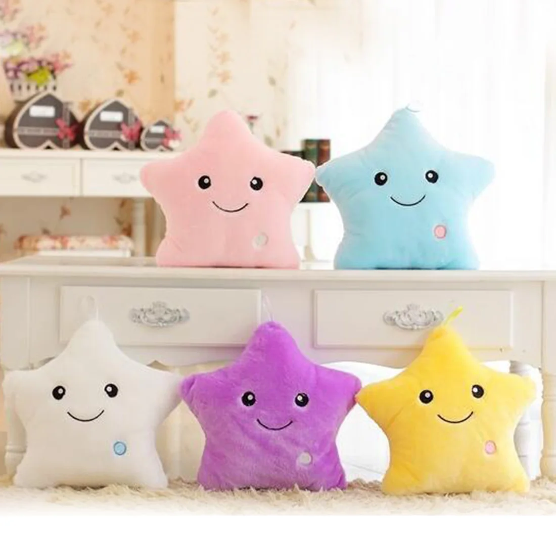 2018 Colorful Body Pillow Star Glow LED Luminous Light Pillow Cushion Soft Relax Gift
2018 Colorful Body Pillow Star Glow LED Luminous Light Pillow Cushion Soft Relax Gift