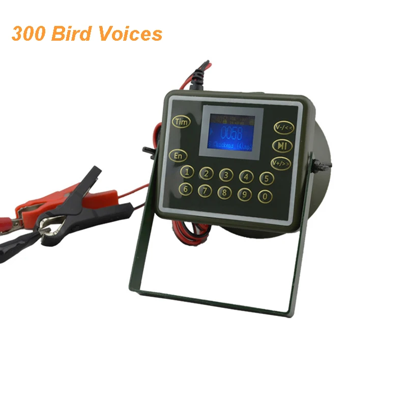 60W Hunting Bird Caller Speaker 300 Songs MP3 Player Electronic Hunting Decoy with LCD Waterproof Desert-proof
60W Hunting Bird Caller Speaker 300 Songs MP3 Player Electronic Hunting Decoy with LCD Waterproof Desert-proof