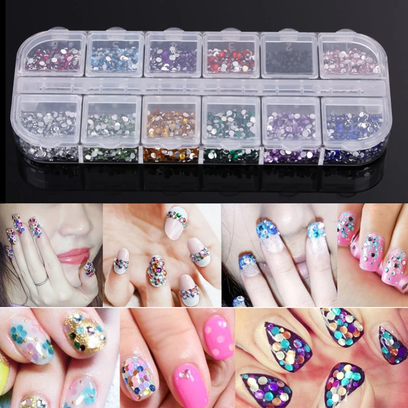1 Box 2mm Glass Nail Rhinestones Mixed Colors Flat-back AB Crystal Strass 3D Charm Gems DIY Manicure Nail Art Decorations
1 Box 2mm Glass Nail Rhinestones Mixed Colors Flat-back AB Crystal Strass 3D Charm Gems DIY Manicure Nail Art Decorations