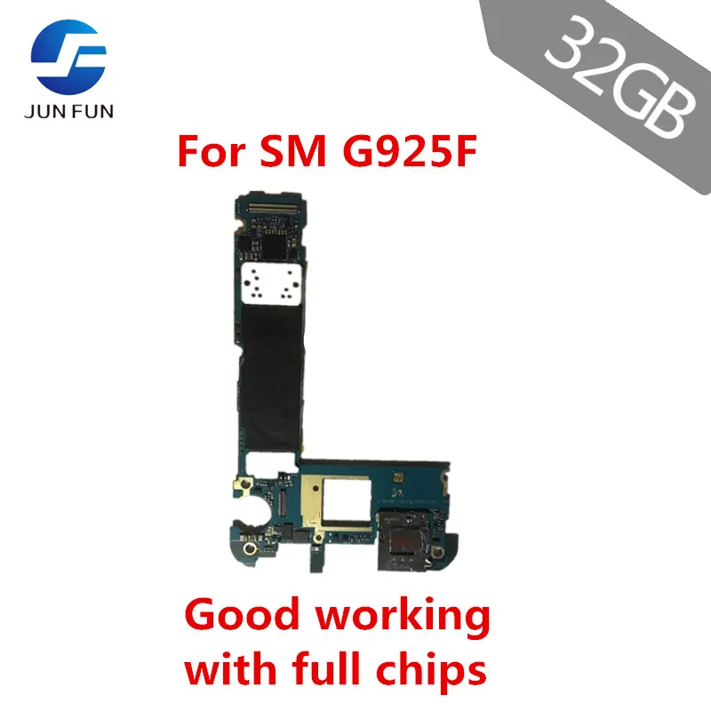 Материнская плата для Samsung Galaxy S6 edge G925F 32 Гб б/у разблокированная основная