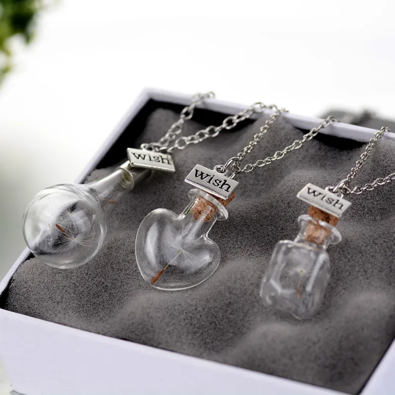 2017 New Original Drifting Bottle Lively Pendent Necklaces Creative Natural Dry Dandelion Women Necklaces Flower Glass Girl Gift
2017 New Original Drifting Bottle Lively Pendent Necklaces Creative Natural Dry Dandelion Women Necklaces Flower Glass Girl Gift