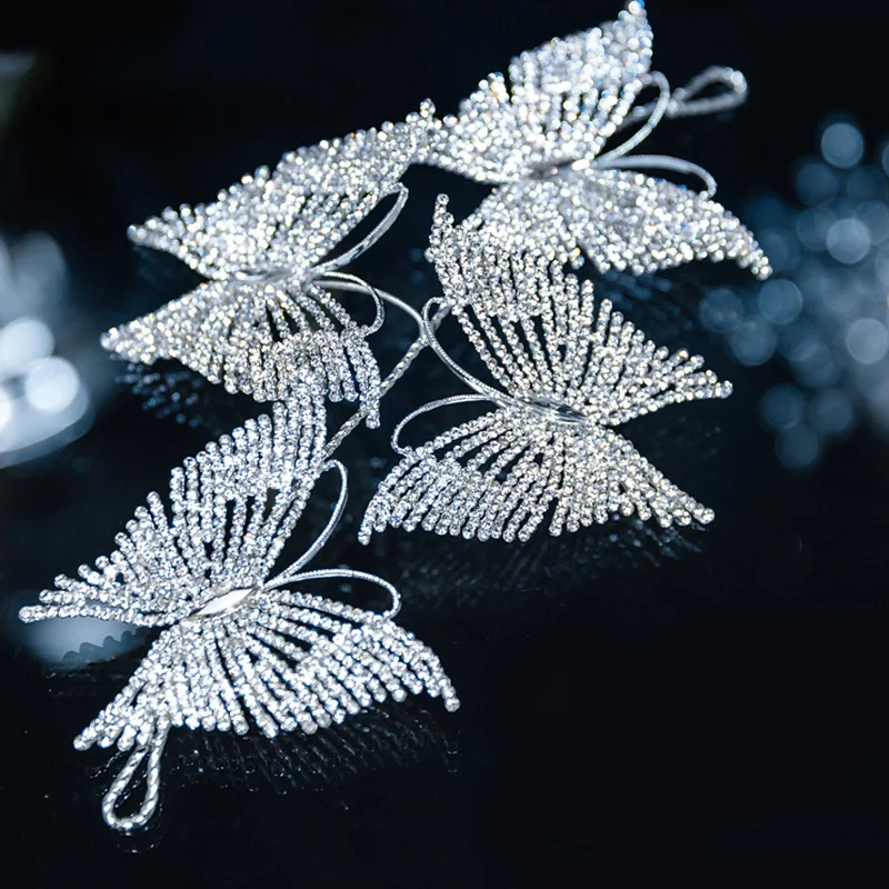 New Korean crystal butterfly hairbands women hair ornament Banquet wedding bride hair jewelry
New Korean crystal butterfly hairbands women hair ornament Banquet wedding bride hair jewelry