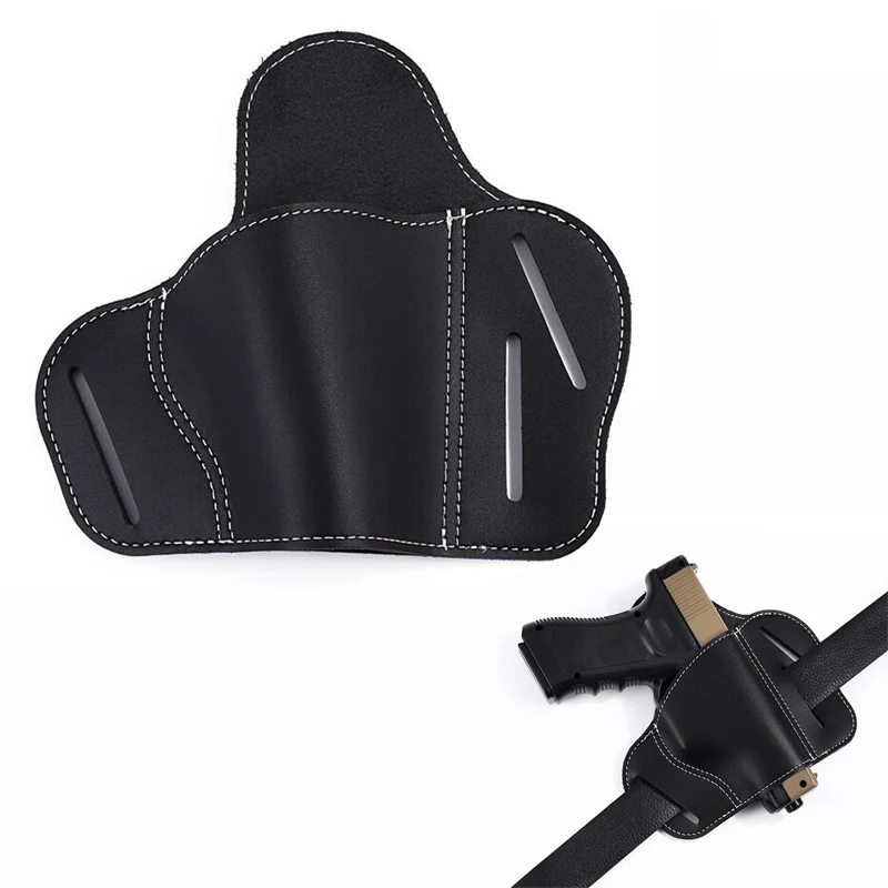 Outdoor Universal Tactical Leather Pistol Holster Hunting Airsoft Sport Gun Carry Waist Holster Pouch Right Hand For Most Pistol
Outdoor Universal Tactical Leather Pistol Holster Hunting Airsoft Sport Gun Carry Waist Holster Pouch Right Hand For Most Pistol