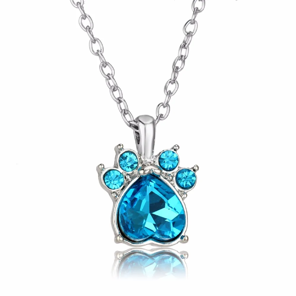 24PC/Lot Delicate Crystal Paw Claw Prints Birth Stone Pendant December Necklace Gifts For Women Animals Dog Pet Lover Jewelry
24PC/Lot Delicate Crystal Paw Claw Prints Birth Stone Pendant December Necklace Gifts For Women Animals Dog Pet Lover Jewelry