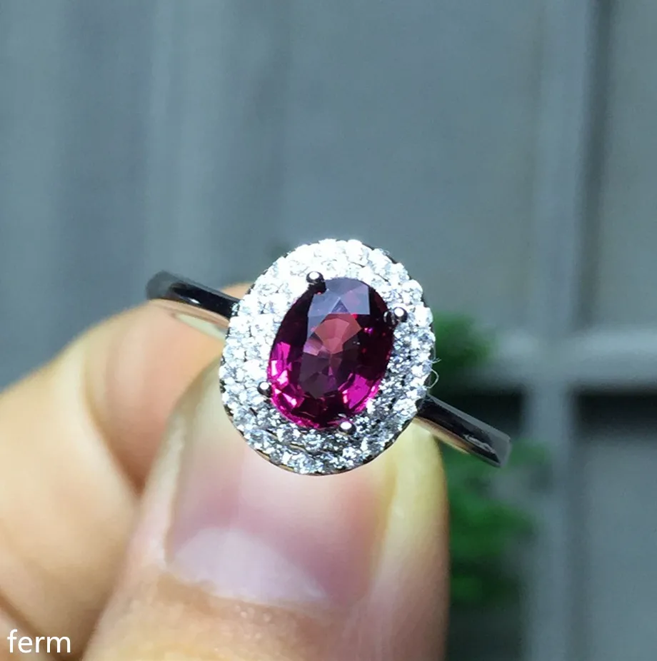 KJJEAXCMY fine jewelry 925 sterling silver inlaid with natural aluminum magnesium garnet lady's ring micro inlaid with exotic fl
KJJEAXCMY fine jewelry 925 sterling silver inlaid with natural aluminum magnesium garnet lady's ring micro inlaid with exotic fl