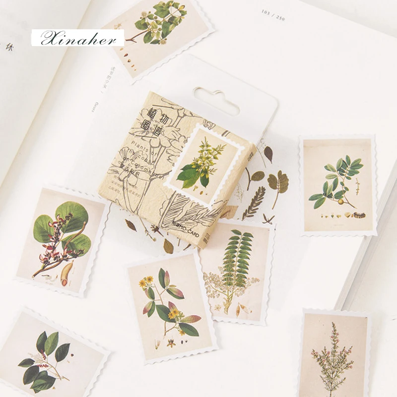 XINAHER 45 pcs/box Vintage Plants stamp paper sticker decoration stickers DIY for craft diary scrapbooking planner label sticker 
XINAHER 45 pcs/box Vintage Plants stamp paper sticker decoration stickers DIY for craft diary scrapbooking planner label sticker