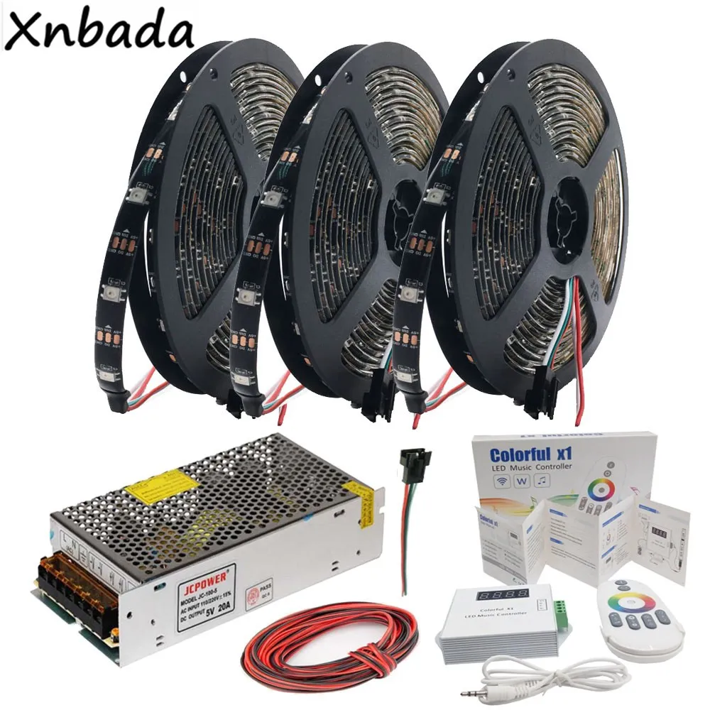 WS2812B WS2812 RGB Светодиодная лента цветная x1 RGB светодиодный музыкальный контроллер DC5V светодиодный трансформатор комплект 5 м 10 м 15 м 20 м 30 светодиодов/м 60 светодиодов/м
WS2812B WS2812 RGB Светодиодная лента цветная x1 RGB светодиодный музыкальный контроллер DC5V светодиодный трансформатор комплект 5 м 10 м 15 м 20 м 30 светодиодов/м 60 светодиодов/м