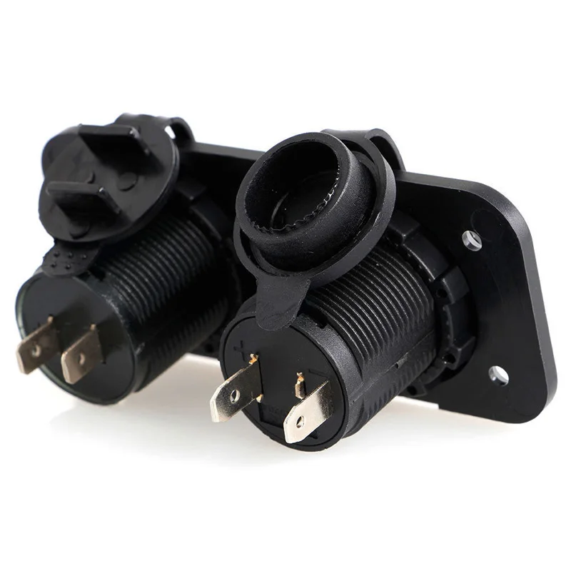 12-24V Dual USB Автомобильное зарядное устройство адаптер питания 2.1A панель для