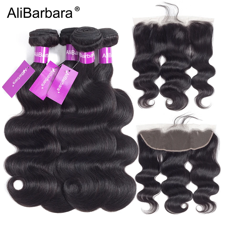 Brazilian Bady Wave 4 Bundles With Lace Frontal Closure AliBarbara Hair Weave Bundles Remy Human Hair Extension Free Shipping
Brazilian Bady Wave 4 Bundles With Lace Frontal Closure AliBarbara Hair Weave Bundles Remy Human Hair Extension Free Shipping