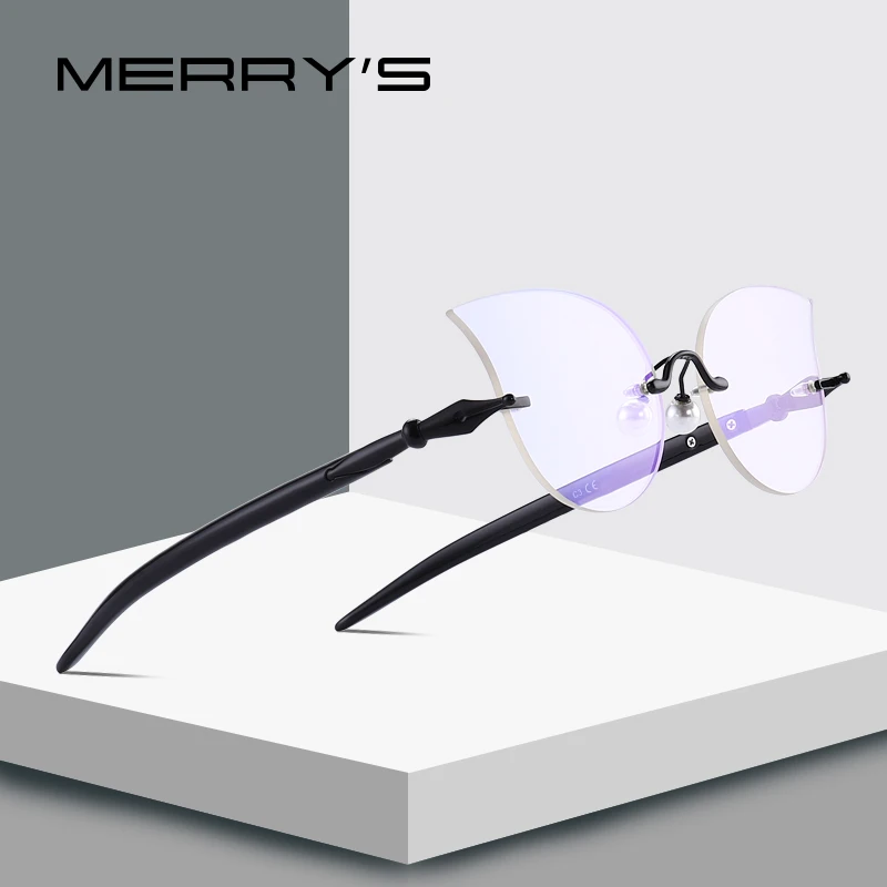 MERRY'S DESIGN женские модные очки кошачий глаз ретро оптические оправы S