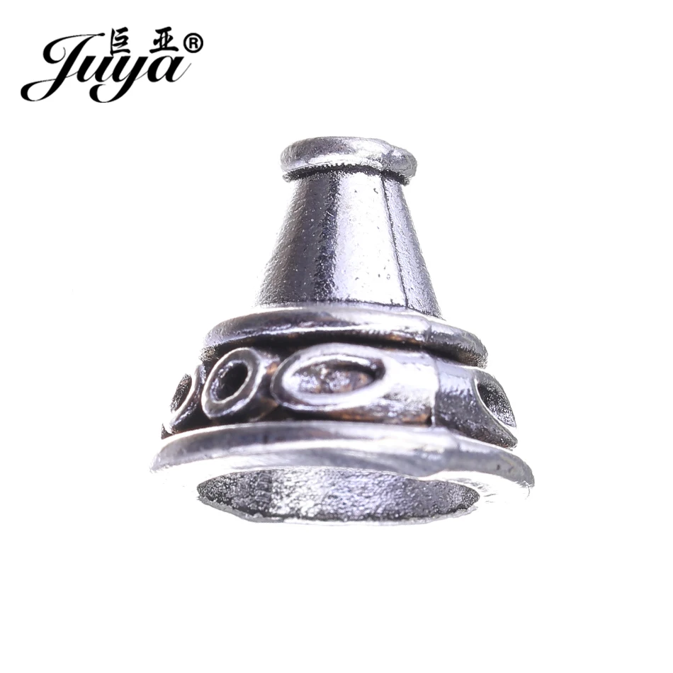 Серьги JUYA Diy аксессуары ручной работы 12 5x14 мм 10 шт./лот античный сплав круглая