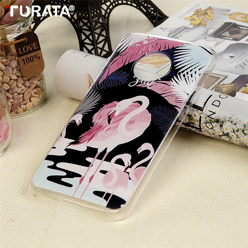 Turata 3D Фламинго шаблон чехол Капа для Huawei Y6 II жесткая задняя панель из