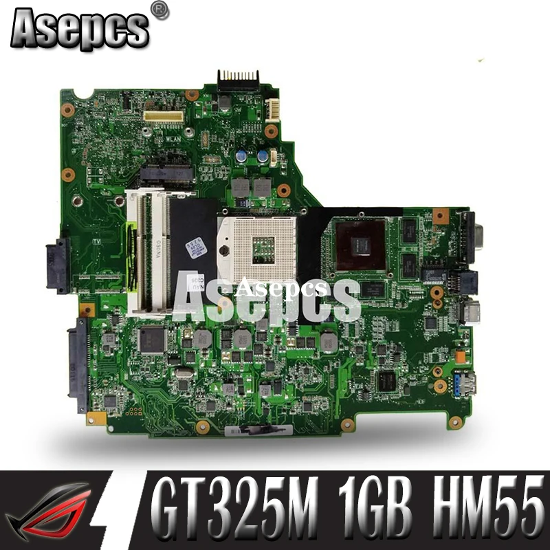 Asepcs N61JV материнская плата для ноутбука For Asus N61J тест оригинальная GT325M 1GB